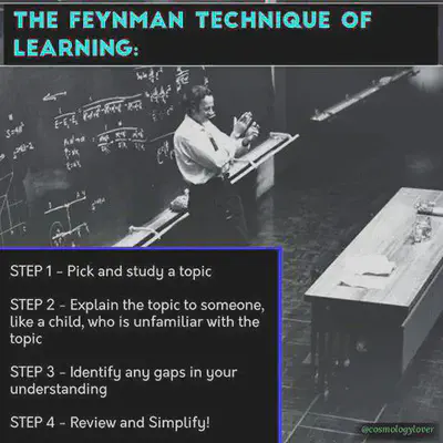 Feyman Learning techniques